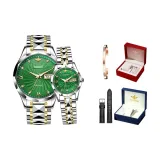 Steel Band Green Dial