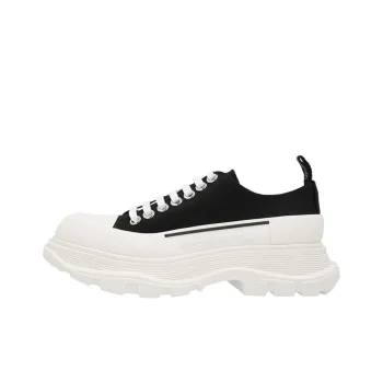 Alexander McQueen Tread Slick Low Lace Up 'Black White' FW21 Women's