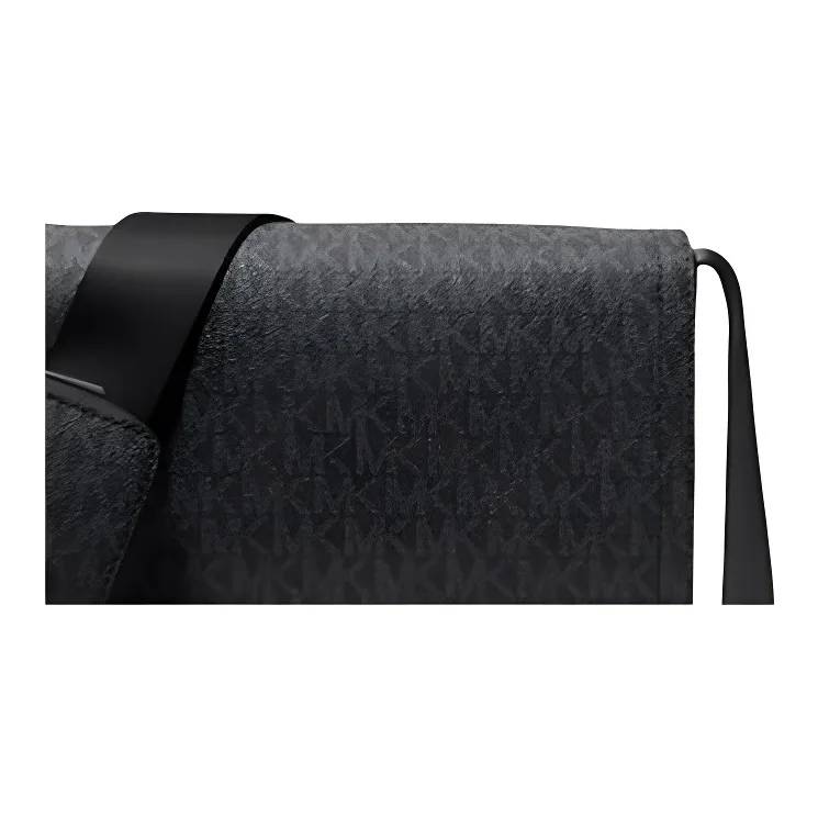 MICHAEL KORS MK Cooper Coated Canvas Crossbody Bag Mini Men's Black-3