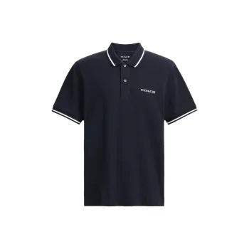 COACH SS25 Polo Shirt Men's Marine Blue