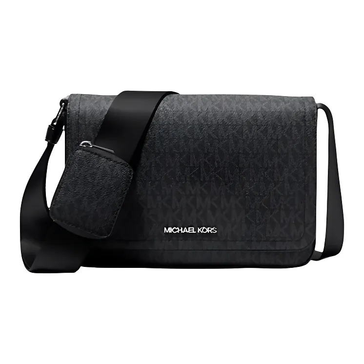 MICHAEL KORS MK Cooper Coated Canvas Crossbody Bag Mini Men's Black-0