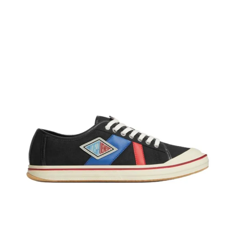 Bottega Veneta Eliot Low Top Canvas Shoes Unisex Black-1