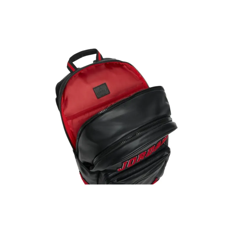 Jordan Synthetic Leather Backpack Unisex Black-5