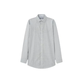 GOLDLION Shirt Men's Gray Plaid