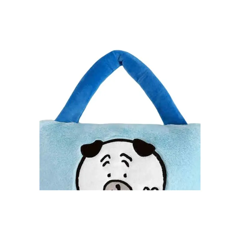 Friendship Plush Tote Bag, Shopping Bag, Handbag Regular Women's Blue-2