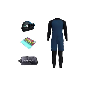 TOSWIM Swim Set Five Piece Set Men's Dim Light Letter