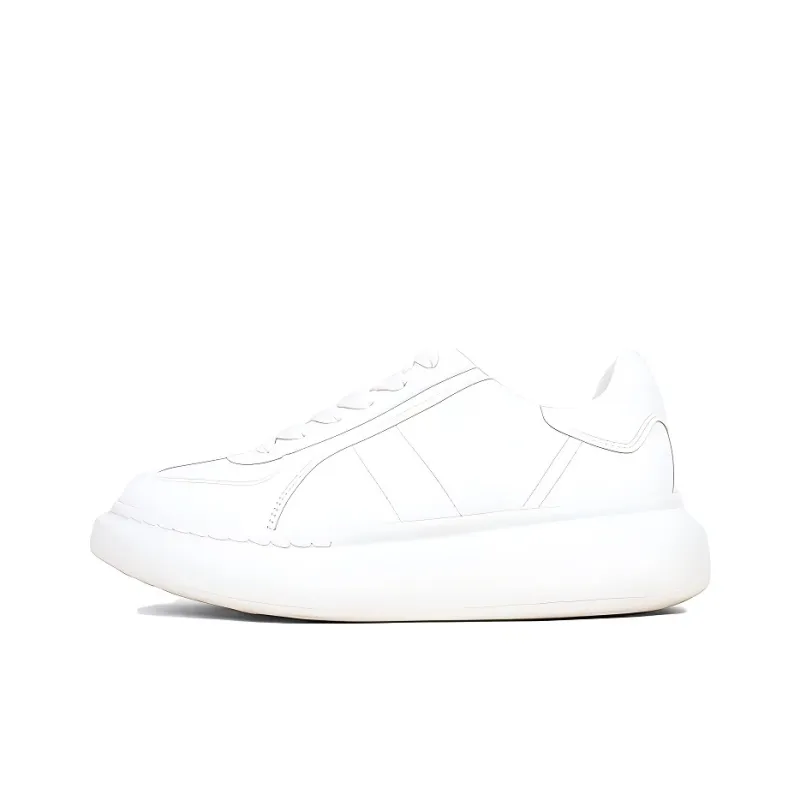 Uncle's House Low Top Skateboard Shoes Women's White-0