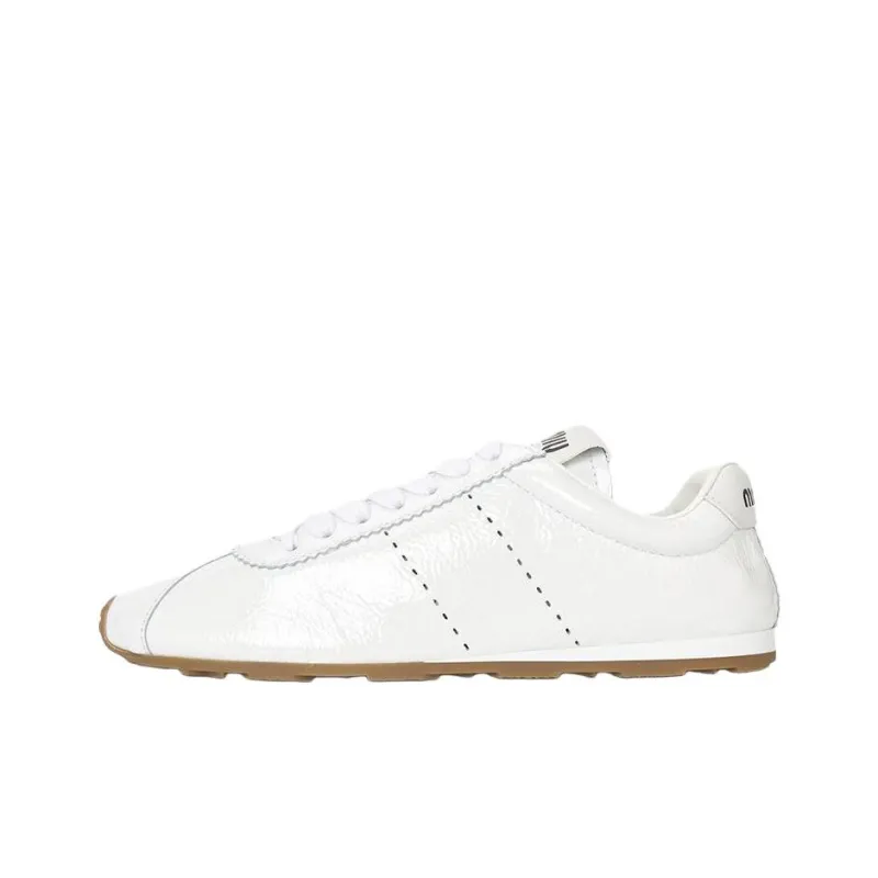 MIU MIU Plme Low Top Casual Shoes Women's White-0