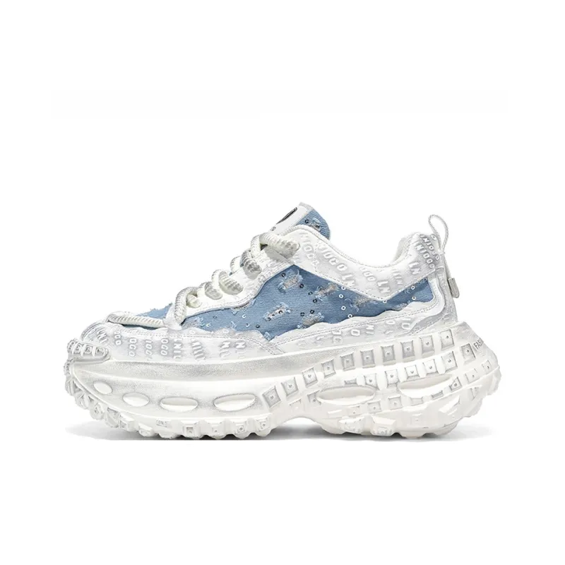 HACKBUTEER Low Top Chunky Sneakers Men's Box Included-0