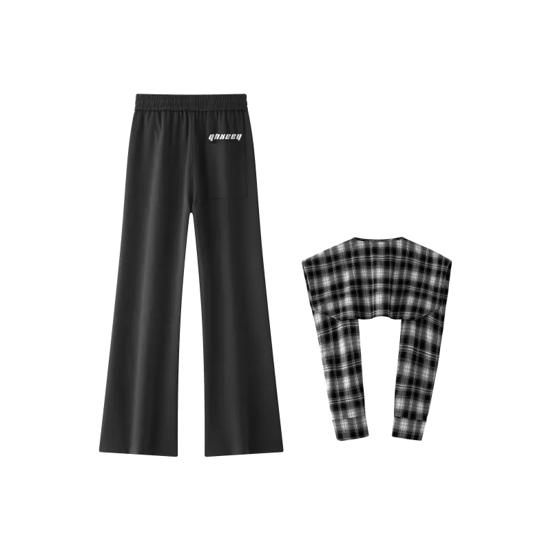 Qnxeey Casual Pants Unisex-3