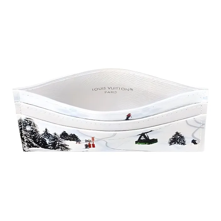LOUIS VUITTON Ski Double Card Case White-2