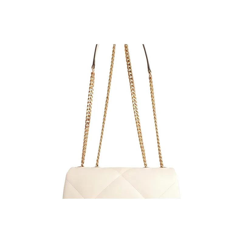 TORY BURCH Kira Diamond Quilt Small Convertible Shoulder Bag Warm White-4