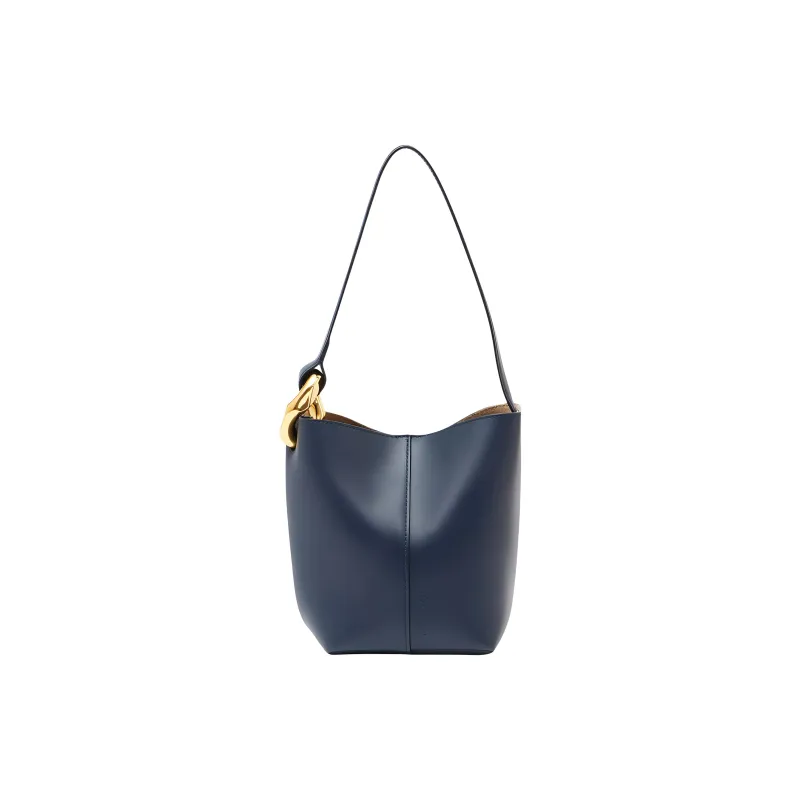 JW Anderson Non Adjustable Strap Bucket Bag, Shoulder Bag Women's Marine Blue-0