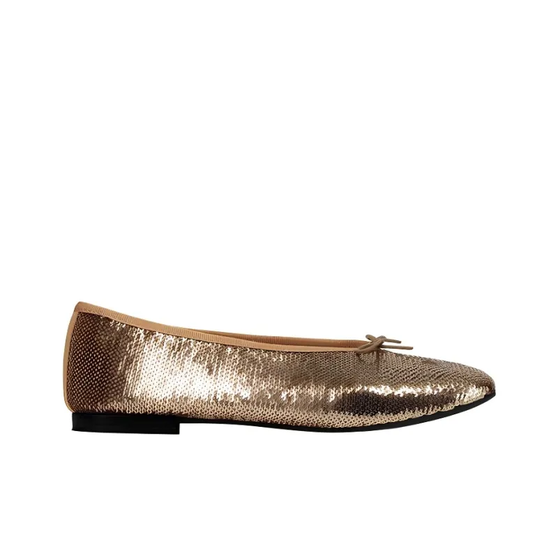 Repetto Lilouh Casual Single Shoes Women's Gold-1