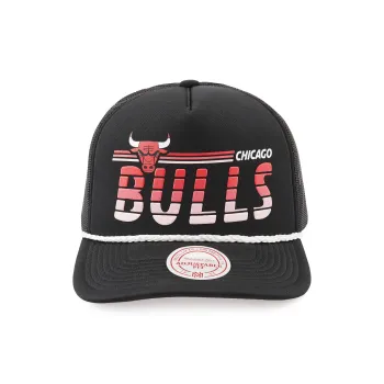 Mitchell & Ness Cotton Curved Brim Baseball Cap Unisex Black