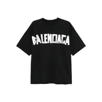 Balenciaga Medium Fit T Shirt 'Faded Black/Silver'