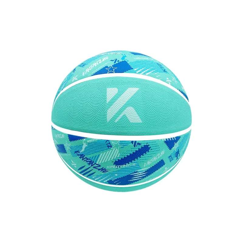 KANTANZHE Rubber Basketball Turquoise Size 7 Training Unisex-0