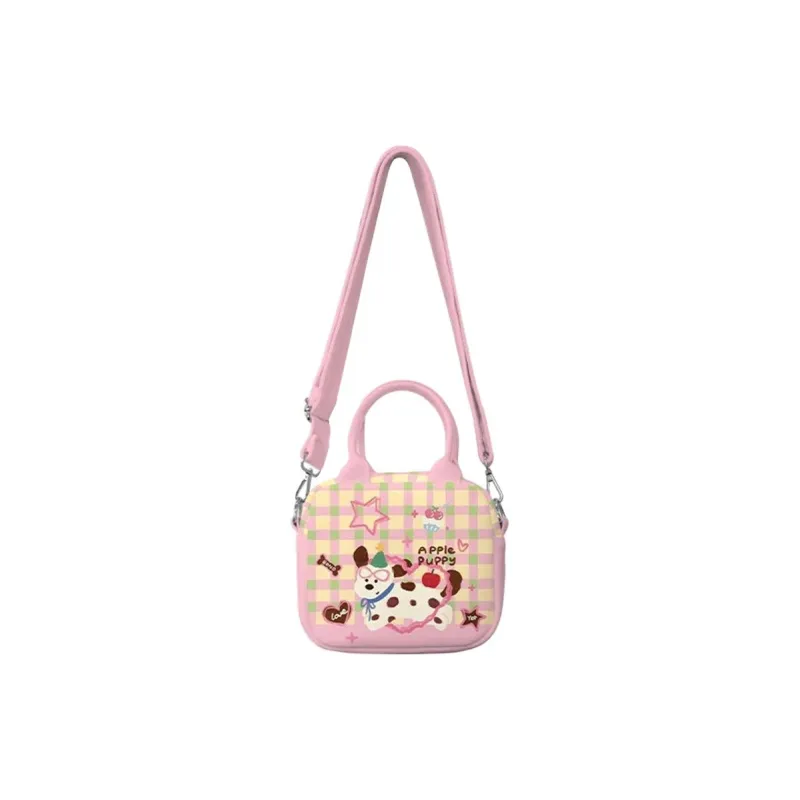 AOSONG Suede Technology Fabric Crossbody Bag Regular Unisex Mint Pink-0