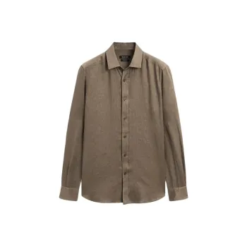 Massimo Dutti Shirts Men Brown
