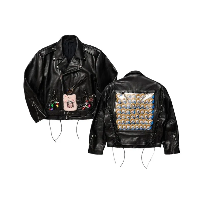 Doublet Leather Jacket Men's Black-2