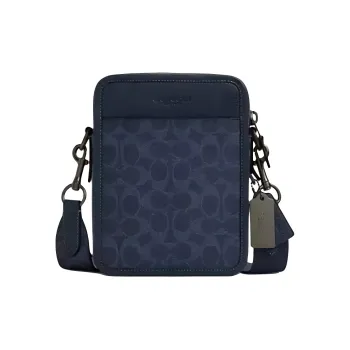 COACH Sullivan Leather Shoulder Bag Mini Men's Blue