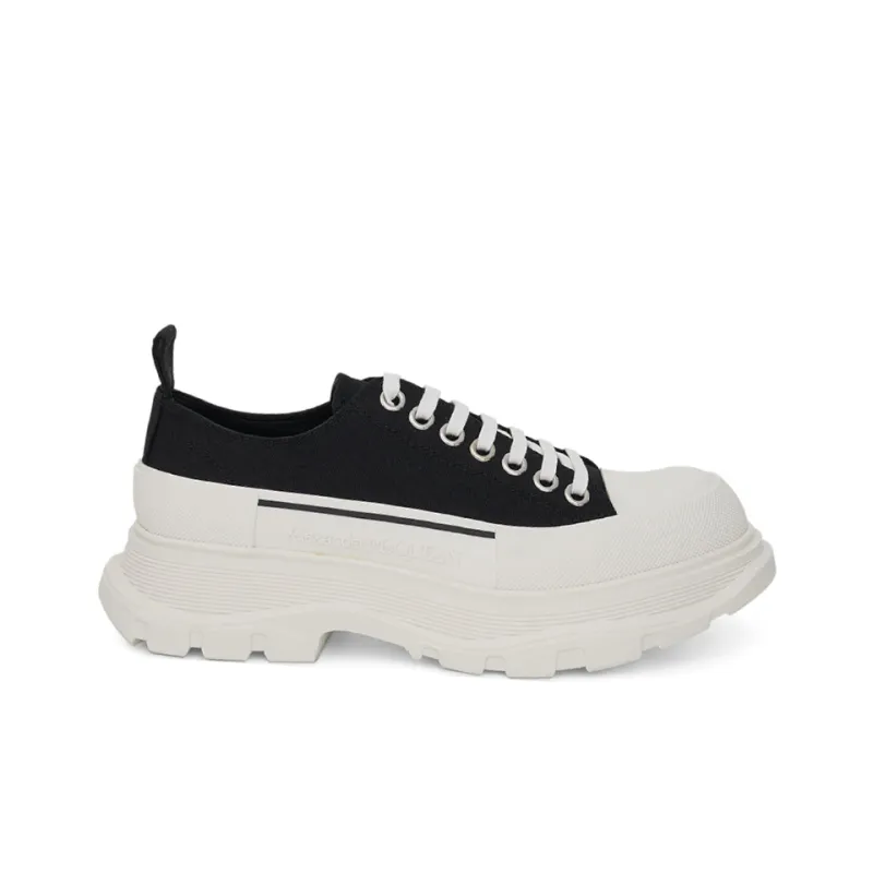 Alexander McQueen Tread Slick Lace Up 'Black White'-1