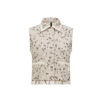 Moncler SS25 Verne Vest Women's Ivory White