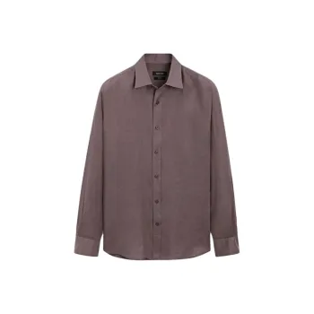Massimo Dutti Shirts Men Dark Red