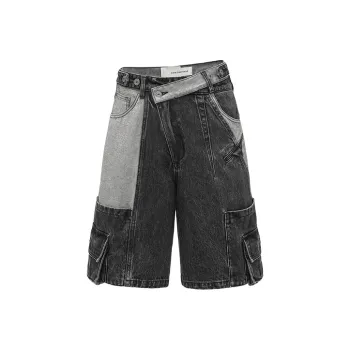 Feng Chen Wang Denim Shorts Unisex