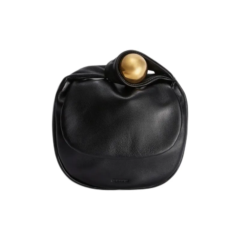 JIL SANDER Lambskin Handbag Mini Women's Black-0