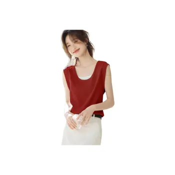 Mo Han Yi Mei T Shirts Women's Red & White