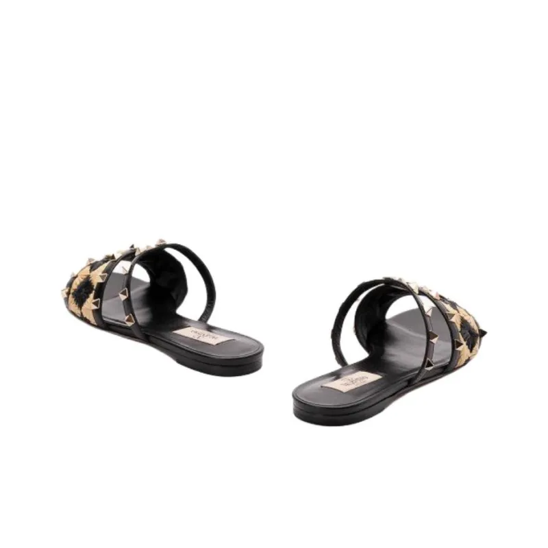 Valentino Garavani Rockstud Slip On Slides Women's-3
