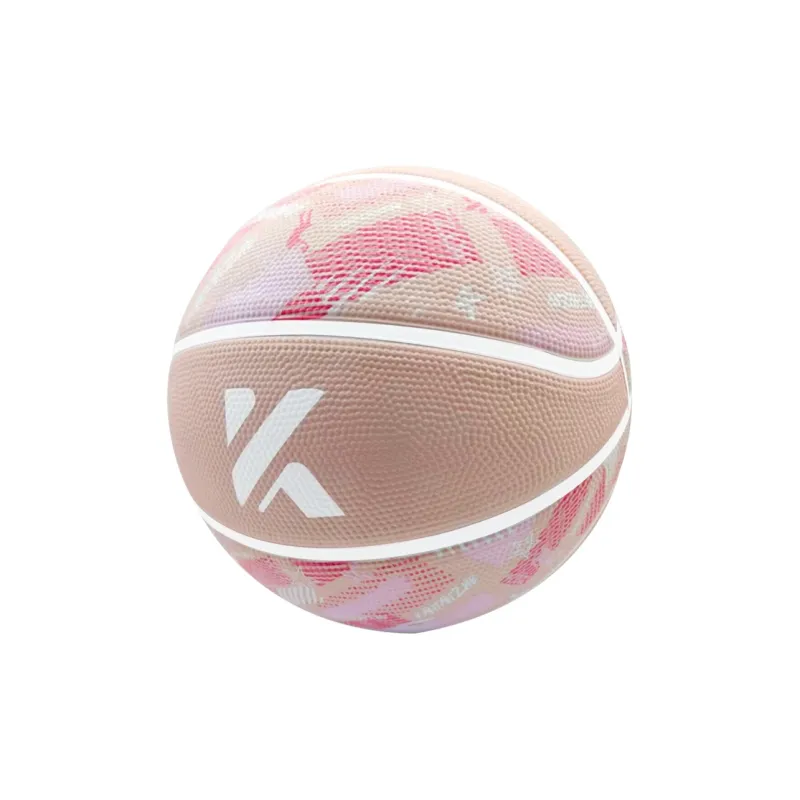 KANTANZHE Rubber Basketball Beige/Blue Color Size 7 Training Unisex-2