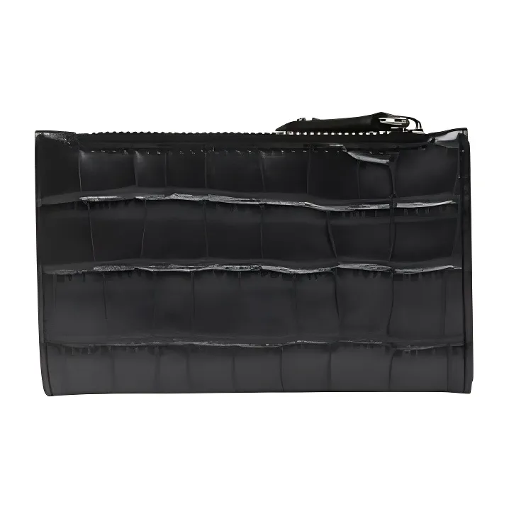 Vivienne Westwood Crocodile Embossed Leather Card Holder Women's Black-1