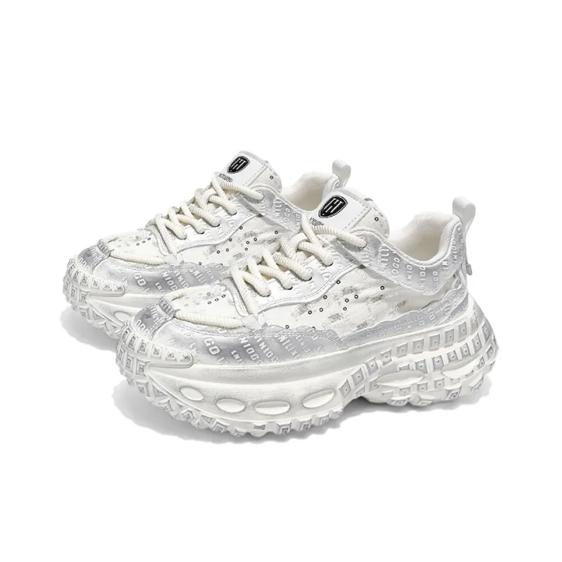 HACKBUTEER Low Top Chunky Sneakers Men's Box Included-8