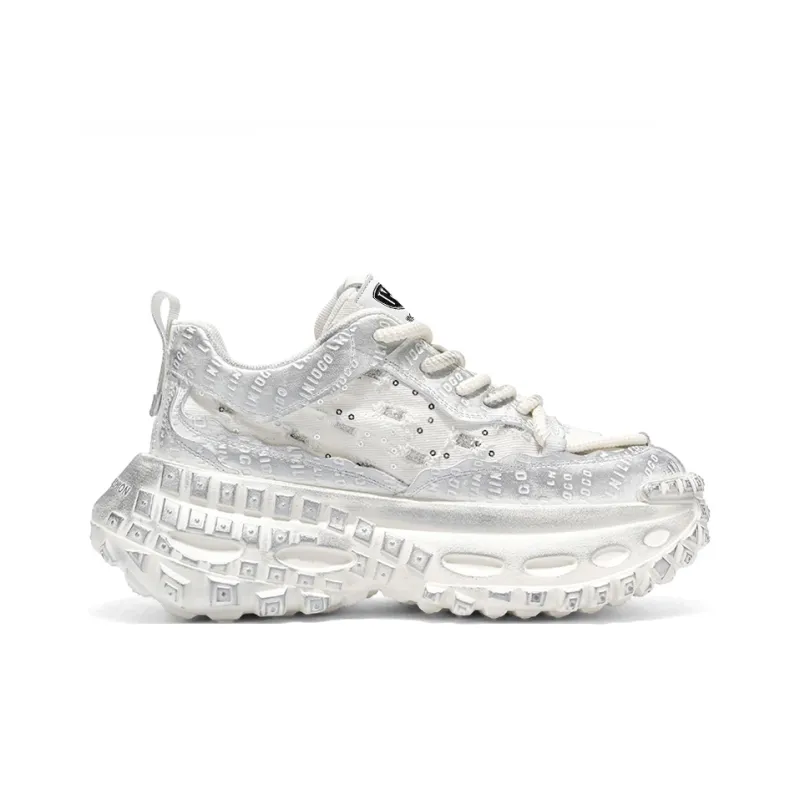 HACKBUTEER Low Top Chunky Sneakers Men's Box Included-9