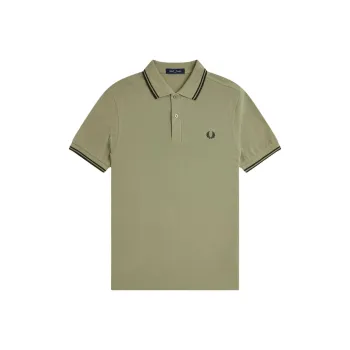 FRED PERRY Polo Shirt Men's Olive Green