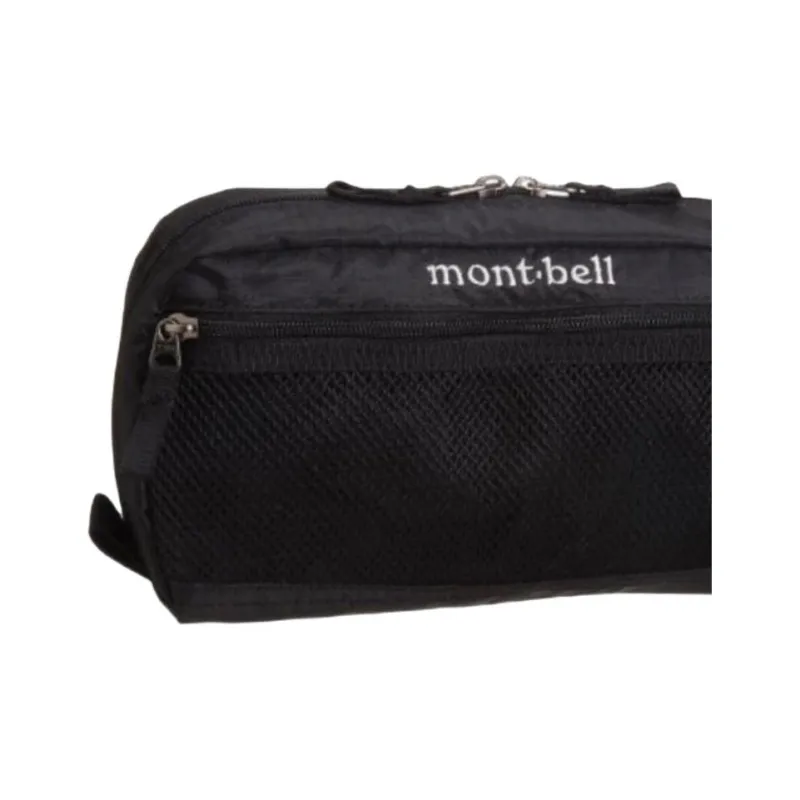 MONTBELL Nylon Toiletry Bag Medium Size Unisex Black-4