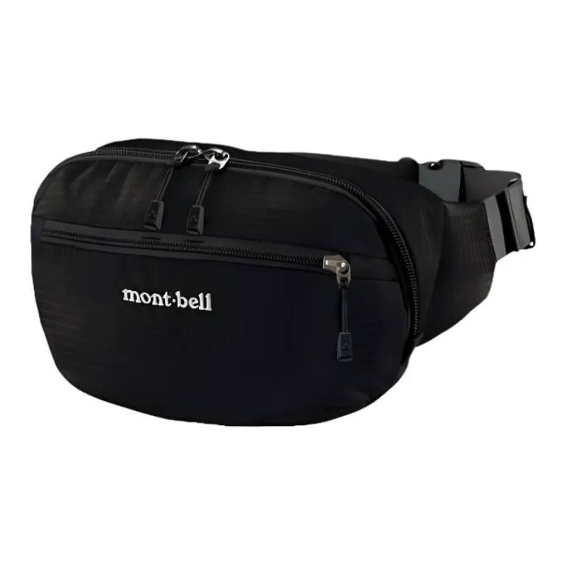 MONTBELL Nylon Crossbody Fanny Pack Tubas Unisex Black-0