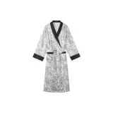 Men's Ink Wash Butterfly Forest Long Sleep Robe
