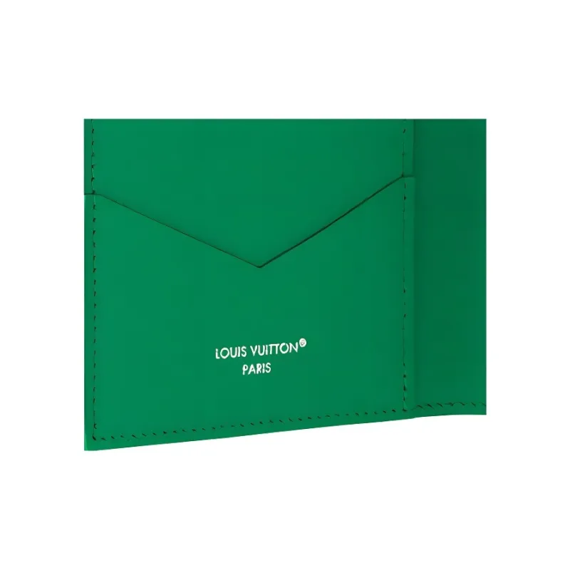 LOUIS VUITTON Werner Bronkhorst Collaboration Canvas Passport Holder Men's Green-4