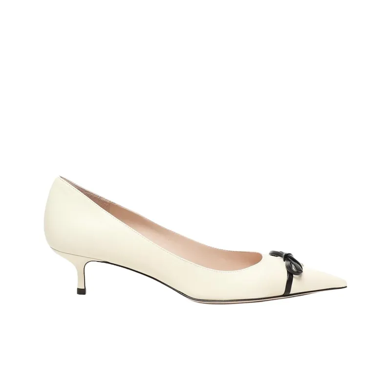 Valentino Bow Detailed Pointed Toe Pumps-1