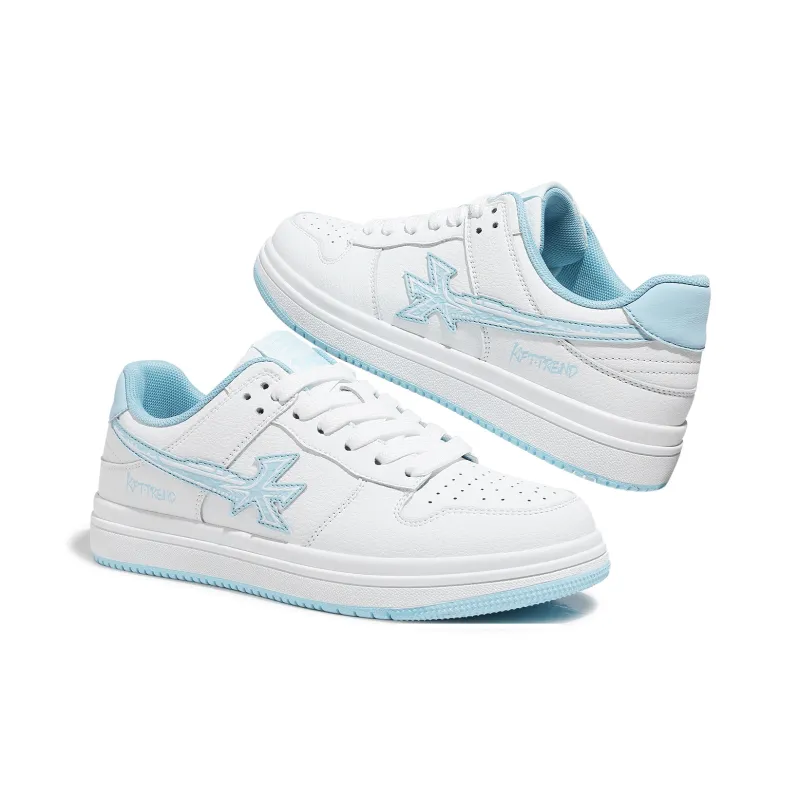 KFT Height Increasing Abrasion Resistant Breathable Slip Resistant Low Top Skateboard Shoes Unisex-37