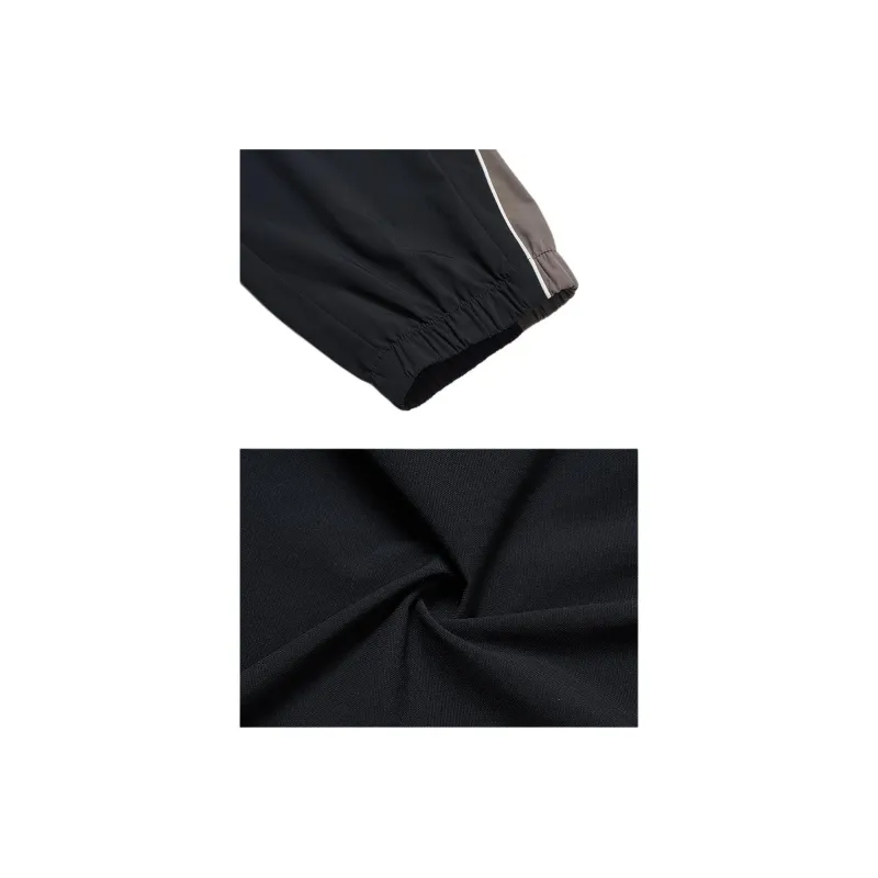 XTEP Knitted Sports Pants Men's Jet Black-3