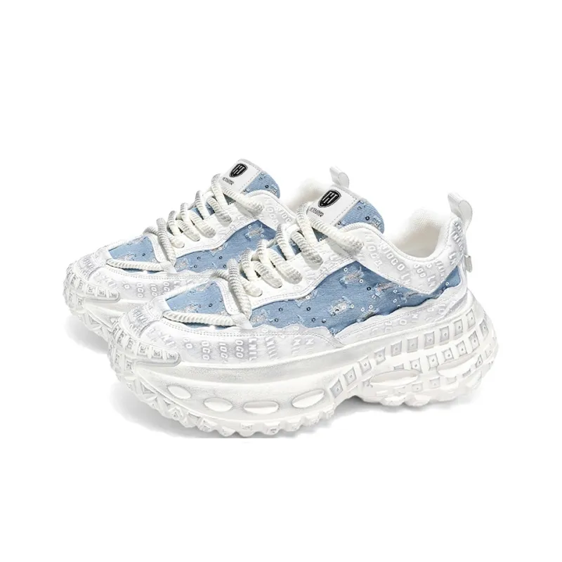 HACKBUTEER Low Top Chunky Sneakers Men's Box Included-3