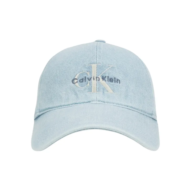 CALVIN KLEIN Cotton Baseball Caps Unisex Denim Light Blue-0