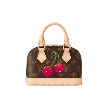 LOUIS VUITTON X Takashi Murakami Cherry Nano Alma Brown Monogram