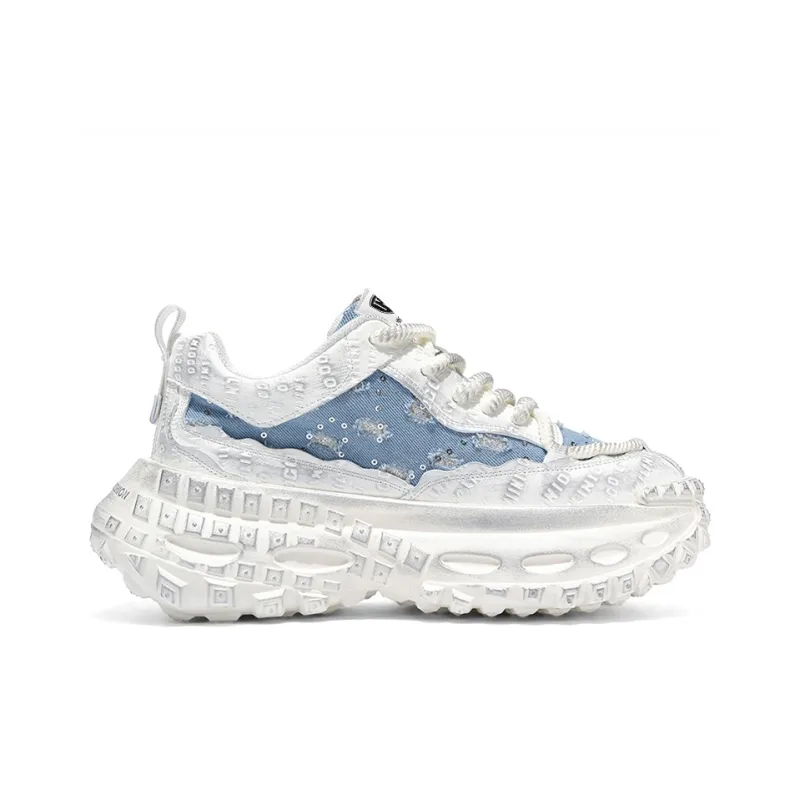 HACKBUTEER Low Top Chunky Sneakers Men's Box Included-4