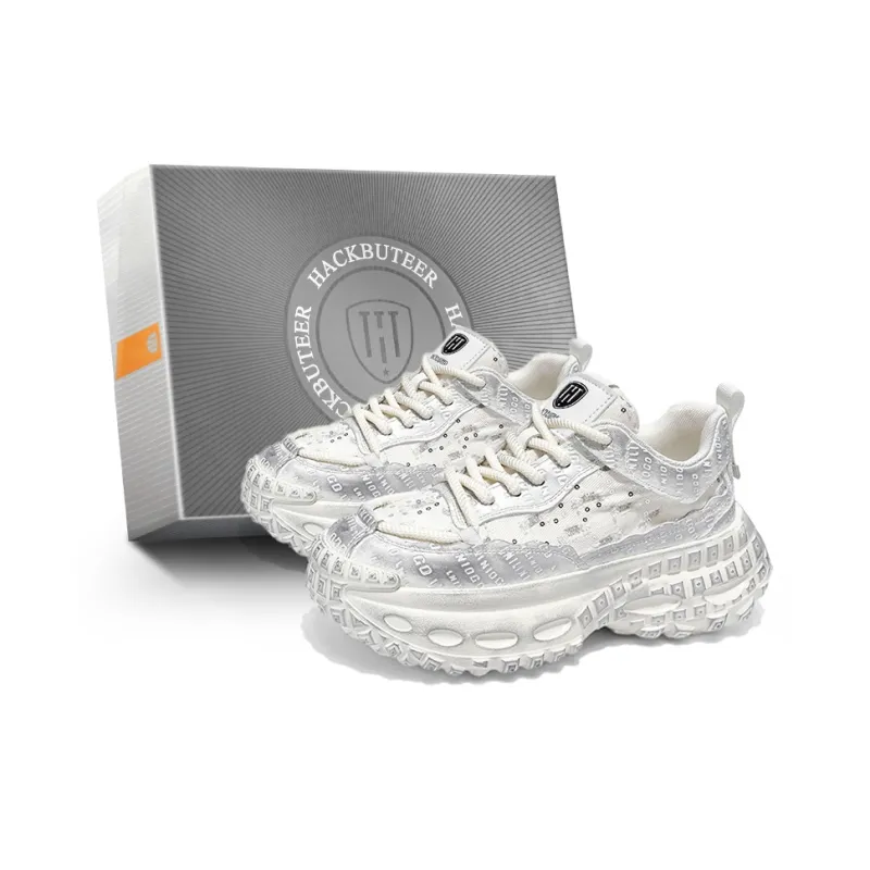 HACKBUTEER Low Top Chunky Sneakers Men's Box Included-6