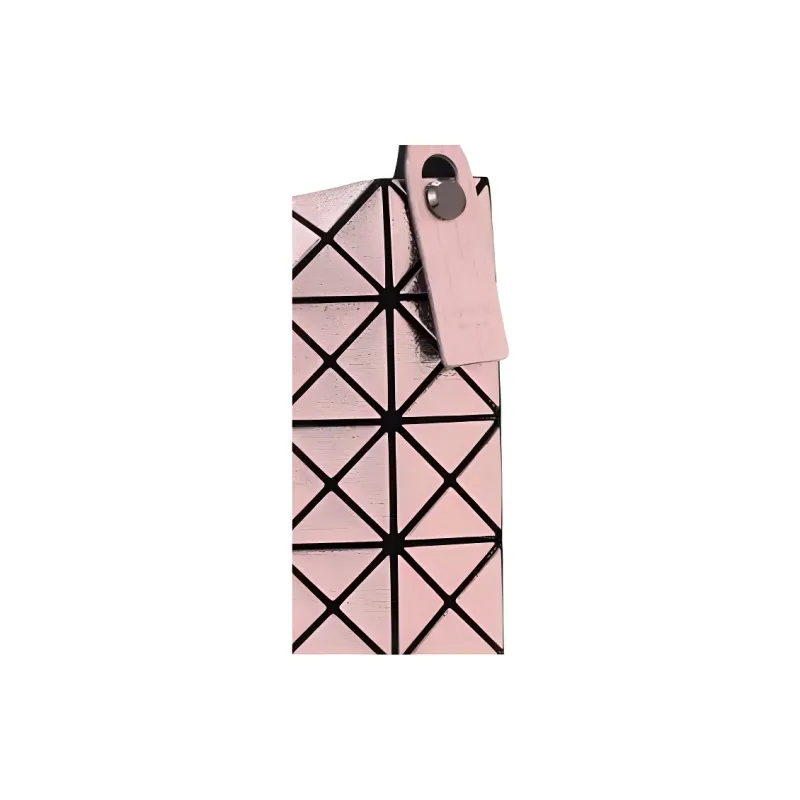 ISSEY MIYAKE Platinum Polyurethane Tote Bag Shopping Bag Handbag Mini Women's Rose Pink-4